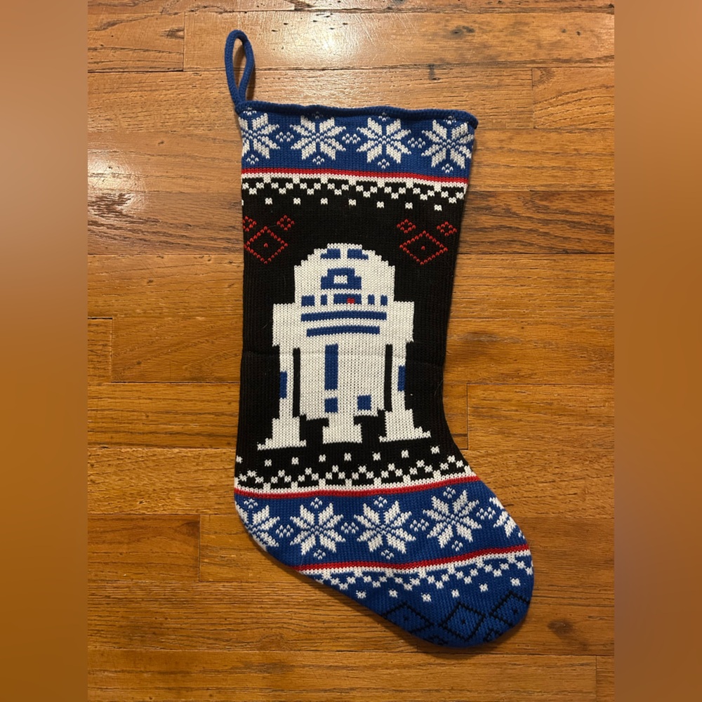 Knitted Star Wars R2-D2 Christmas Stocking